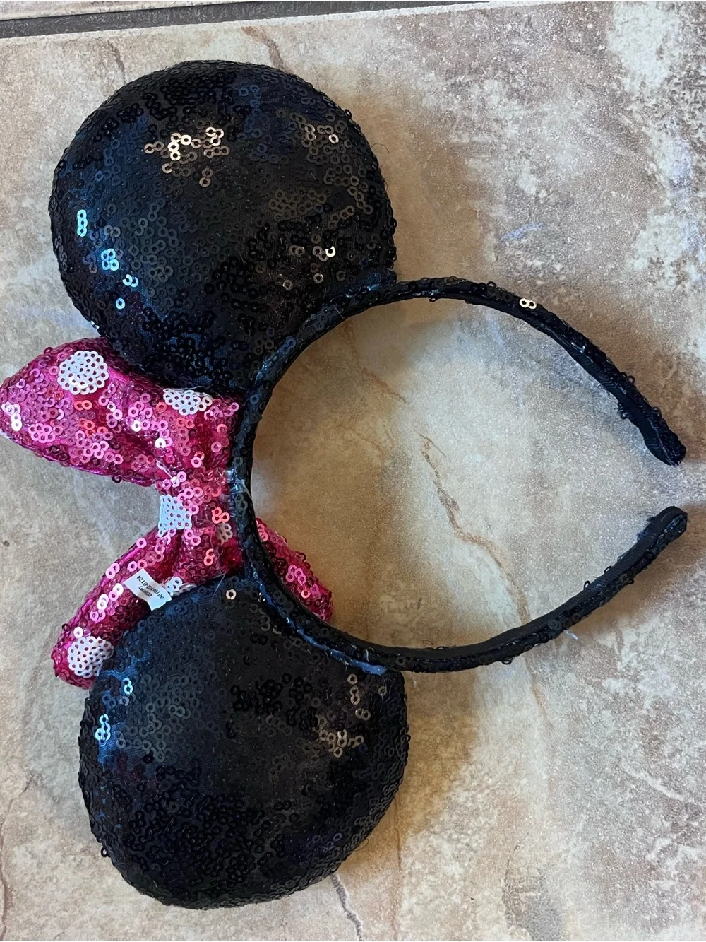 Disney Minnie Mouse Sequin Ears Headband Pink Purple NWT Adult Kids